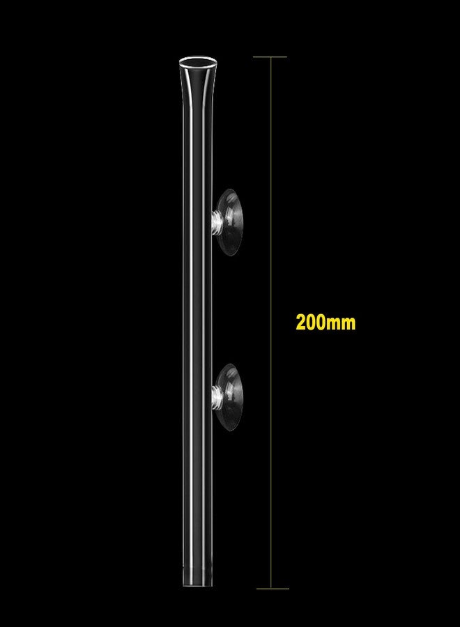 Bilindasly 200mm Glass Aquarium Shrimp Feeding Tube Aquarium Clear Fish Food Feeder Tube for Fish Tank with 2pcs Suction Cups - Image 2